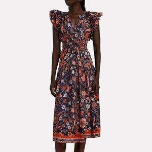 NWT Ulla Johnson Arina Dress in Midnight Floral Size 2